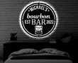 Personalized Bar LED Metal Art Sign Light up Bar Metal Sign Multi Colors Custom Bar Sign Metal Bar Wall Art LED Wall Art Gift