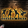 Custom Street Dance Metal Wall Art Personalized Break Dance Led Sign 80s Hiphop Style Dancer Gift