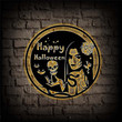 Happy Halloween Sign Personalized Halloween Metal Sign Halloween Metal Wall Art Custom Halloween Sign Wicked Witch Wall Decor Halloween Gift