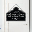 Personalized Family Door Sign Welcome To Our Home Door Hanger Sign For House House Decor Housewarming Gift Custom Name Sign