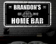 Personalized LED Bar Metal Sign light up Wall Decor Metal Wall Decor Bar Grill Decor Personalized Metal Wall Art