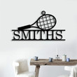 Personalized Tennis Metal Wall Metal Sports Decor Gift For Tennis Lover Tennis Clothes Metal Signs Custom Name Signs Sign For House