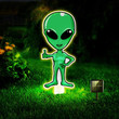 Alien Metal Yard Signs With LED Light Patio Sign Yard Sign Funny Gift Alien Sign Unique Gift