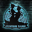 Custom Couple Love Metal Sign Personalized Wedding Sign With Led Lights Anniversary Gifts Gifts For Him And Her