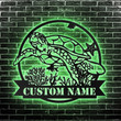 Custom Sea Turtle Metal Wall Art Personalized Turtle Led Metal Sign Tropical Housewarming Gift Fall Garden Decor