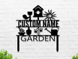 Custom Garden Sign Personalized Garden Sign Garden Stake Metal Yard Sign Garden Art Outdoor Garden Decor Metal Yard Art Gardening Gift