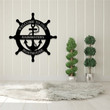 Custom Boathouse Sign with Lights Boathouse Wall Decor Boat Wall Art Lake House Sign Anchor Metal Decor Personalized Ship Wheel Wall Sign