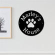 Custom Dog Metal Sign Dog House Kennel Decor Personalized Dog Sign Dog Name Sign Personalized Dog Decor Dog Memorial Plaque Dog Wall Art