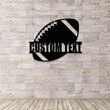 Personalized Football LED Metal Sign Foot Ball Metal Wall Art Custom Football Player Name Sign Football Metal Decor Football Player Gift
