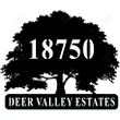 Deer Valley Estate Cut Metal Sign 18inch