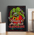 Custom Hot Rod Rat Fink Garage Canvas