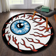 Eyeball Rat Fink Hot Rod Round Mat Round Floor Mat Room Rugs Carpet Outdoor Rug Washable Rugs S (24In)