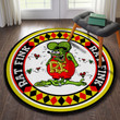 Hot Rod Round Mat Round Floor Mat Room Rugs Carpet Outdoor Rug Washable Rugs S (24In)