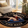 Nitrous Pinup Girl Rat Rod Hot Rod Round Mat Round Floor Mat Room Rugs Carpet Outdoor Rug Washable Rugs S (24In)