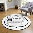 Route 66 Hot Rod Round Mat Round Floor Mat Room Rugs Carpet Outdoor Rug Washable Rugs L (40In)