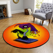 Zombie 8 Ball Shifter Hot Rod Round Mat Round Floor Mat Room Rugs Carpet Outdoor Rug Washable Rugs L (40In)