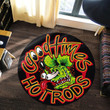 Good Times Hot Rod Round Mat Round Floor Mat Room Rugs Carpet Outdoor Rug Washable Rugs M (32In)