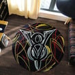 V8 Pinstripe Hot Rod Vintage Round Mat Round Floor Mat Room Rugs Carpet Outdoor Rug Washable Rugs L (40In)