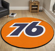 Hot Rod Gasoline Vintage Round Mat Round Floor Mat Room Rugs Carpet Outdoor Rug Washable Rugs L (40In)