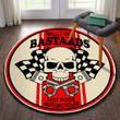 Mean Old Bastards Hot Rods Motorcycles Round Mat Round Floor Mat Room Rugs Carpet Outdoor Rug Washable Rugs M (32In)