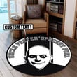 Personalized Rocket Fuel Hot Rod Round Mat Round Floor Mat Room Rugs Carpet Outdoor Rug Washable Rugs L (40In)