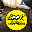 Look But Please Don'T Touch Hot Rod Round Mat Round Floor Mat Room Rugs Carpet Outdoor Rug Washable Rugs L (40In)