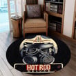 Hot Rod Deluxe Round Mat Round Floor Mat Room Rugs Carpet Outdoor Rug Washable Rugs L (40In)