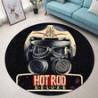 Hot Rod Deluxe Round Mat Round Floor Mat Room Rugs Carpet Outdoor Rug Washable Rugs M (32In)