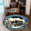 Personalized Hot Rod Go Fast Or Go Home Round Mat Round Floor Mat Room Rugs Carpet Outdoor Rug Washable Rugs Xl (48In)