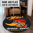 Personalized Woodpecker Hot Rod Round Mat Round Floor Mat Room Rugs Carpet Outdoor Rug Washable Rugs M (32In)