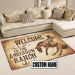 Personalized Ranch Area Rug Carpet  Large (5 X 8 FT)