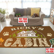 Personalized Cabin Area Rug Carpet  Medium (4 X 6 FT)