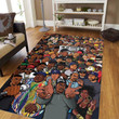 Hip Hop Legends Old School Area Rug, Hip Hop Rapper Gang Carpet, Music Rug, Custom Rugs For Living Room