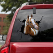 Paint Horse Crack Decal For Rear Window Wiper Cute A Outdoor Stickers Memorial Gifts, Monster Sticker For Car 12x12IN 2PCS
