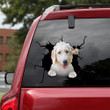 Irish Wolfhound Dogs Crack Sticker Decals Pretty Dot Stickers, Minivan Bumper Stickers 12x12IN 2PCS