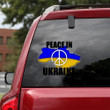 Peace In Ukraine Peace In Ukraine Sticker Car Vinyl Decal Sticker 12x12IN 2PCS
