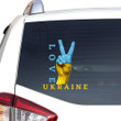 Love Ukraine Sticker Car Vinyl Decal Sticker 18x18IN 2PCS