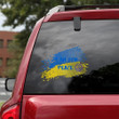 I Am For Peace In Ukraine Quote Sticker Car Vinyl Decal Sticker 12x12IN 2PCS
