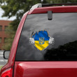 Super Ukrainian Heritage Proud I Stand With Ukraine Flag Classic T Shirt Car Vinyl Decal Sticker 12x12IN 2PCS