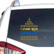 Support Ukraine I Stand With Ukraine Shirt Essential Car Vinyl Decal Sticker 18x18IN 2PCS