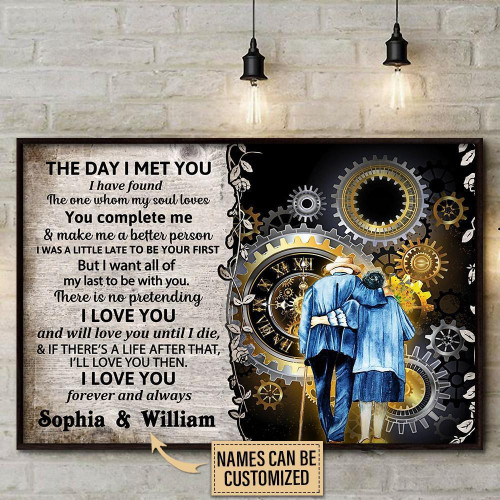 Personalized Canvas Art Painting, Canvas Gallery Hanging Home Decoration  Mechanic The Day I Met You  Framed Prints, Canvas Paintings