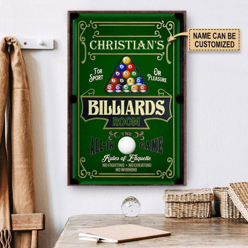 Personalized Canvas Painting Frames Home Decoration Billiards Room All In Game  Framed Prints, Canvas Paintings