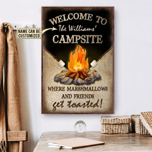 Personalized Canvas Painting Frames Home Decoration Camping Get Toasted Wall Art Gift Home Decor Framed Prints, Canvas Paintings