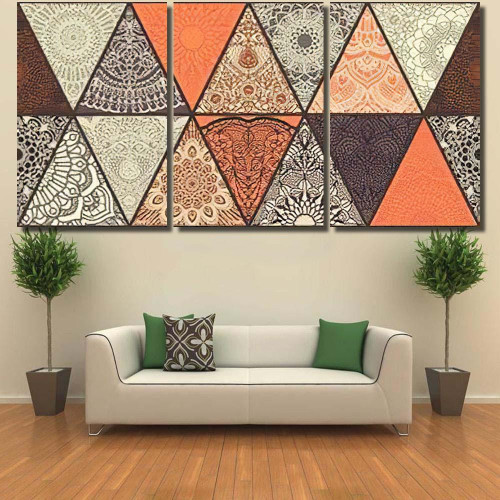 Seamless Colorful Patchwork Mandala Islam Arabic Mandala Multi Panel Canvas Print Home Decor Wall Art Gift IDeas Poster Canvas Gallery Painting Framed Prints, Canvas Paintings