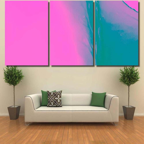 Glitch Watercolor Psychedelic Artistic Cover Bohemian Galaxy Sky and Space Canvas Print Panel Canvas, 3-5 Piece Canvas Art, Multi Panel Canvas Wall Art Poster Canvas Gallery Painting Framed Prints, Canvas Paintings