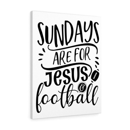 Scripture Canvas Jesus And Football Christian Wall Art Meaningful Home Decor Gifts Unique Housewarming Gift Ideas Framed Prints, Canvas Paintings