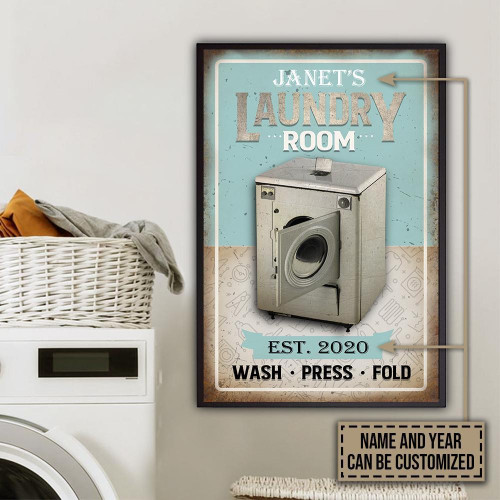 Personalized Canvas Art Painting, Canvas Gallery Hanging Home Decoration  Laundry Room Wash Press  Framed Prints, Canvas Paintings