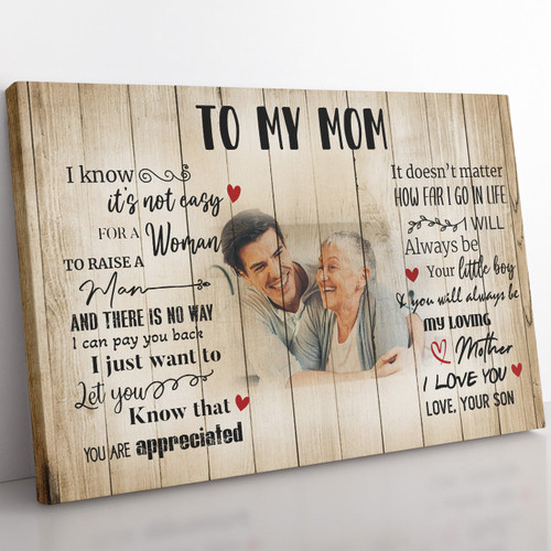 Custom Photo Wall Art Gift For Mom, No Way I Can Pay You Back Wall Art For Mothers Day Framed Prints, Canvas Paintings