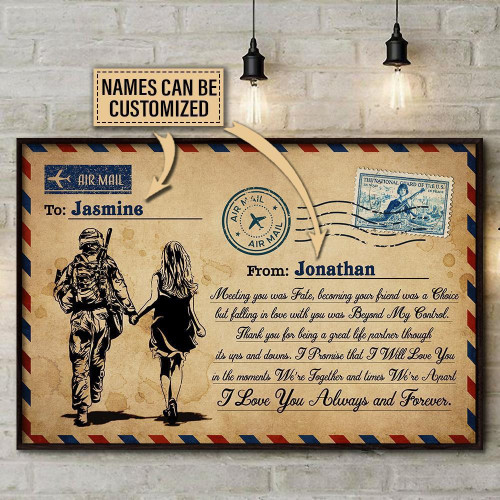 Aeticon Gifts Personalized Veteran Meeting You Canvas