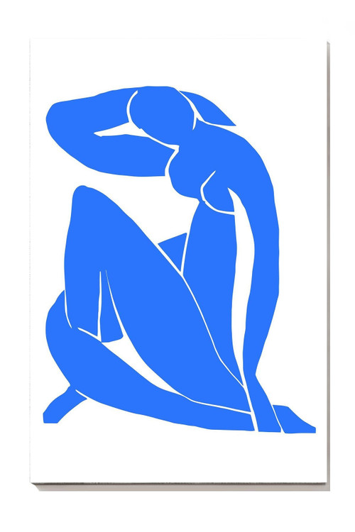 Henri Matisse Blue Minimalistic Painting Wall Art For Home Decor Office Decor Housewarming Canvas Framed Prints, Canvas Paintings
